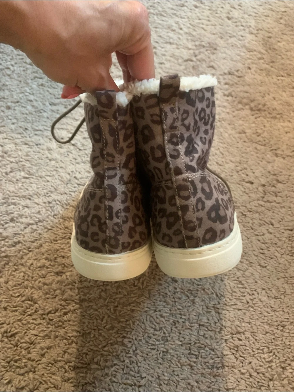 New Billabong Take a Hike Boots Animal Cheetah Print Size 9